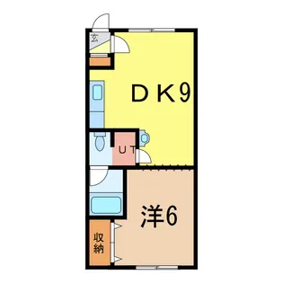 スカイハイツ大町2-2【1階】の間取り