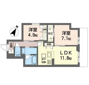 サンロード辻堂東海岸【1階】の間取り