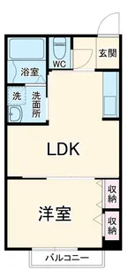 Lyk村上【1階】の間取り