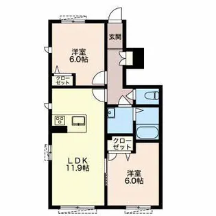 Shamaison西松山【1階】の間取り