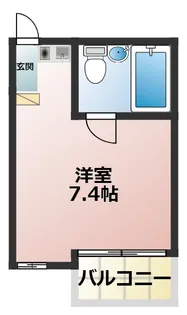 ユーコート市川南【2階】の間取り