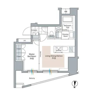 ネベル板橋【6階】の間取り