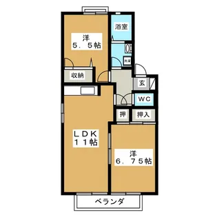 サンハイム神田 B【2階】の間取り