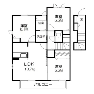 シャーメゾンK壱番館【2階】の間取り