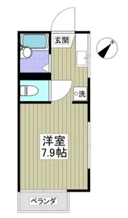サンライズ黄金原【2階】の間取り