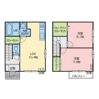 ヴェリエ【2階】の間取り