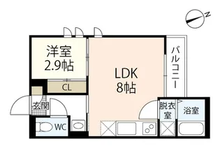 Grandtic Smart Regina【1階】の間取り
