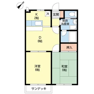 ルミエール・カエム【1階】の間取り