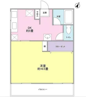 錦ハイツ【2階】の間取り