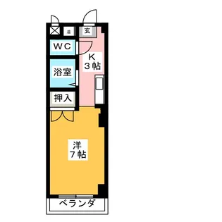 アートハウスK【1階】の間取り