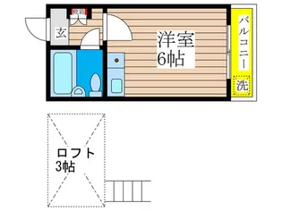スカイピア平井B棟【1階】の間取り