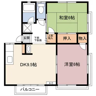 たつきハイムD【2階】の間取り