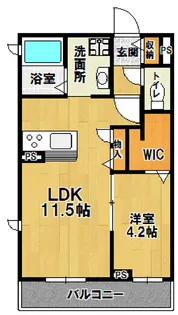 フォンテーン洞峰【3階】の間取り