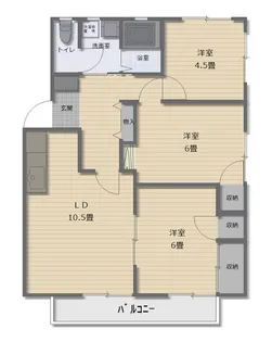 クラッシーハウス【1階】の間取り