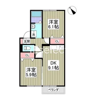 メゾンベールA【2階】の間取り