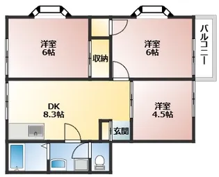 エステート貴【2階】の間取り