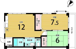 ロイヤルワコー【3階】の間取り