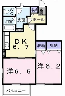 リバーサイドハウスH&N-B【1階】の間取り