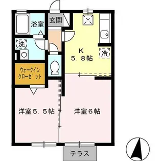 サンフラワー寿【2階】の間取り