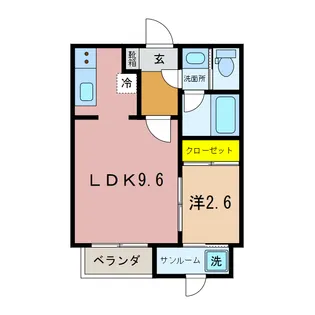 ライフワン・ドリーム【2階】の間取り