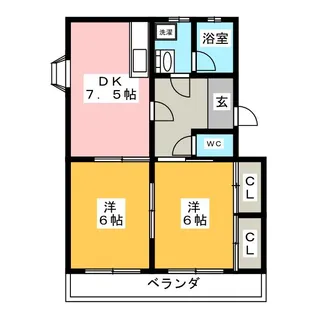 シェリールB【3階】の間取り