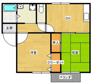 ロイヤルガーデン見次【2階】の間取り