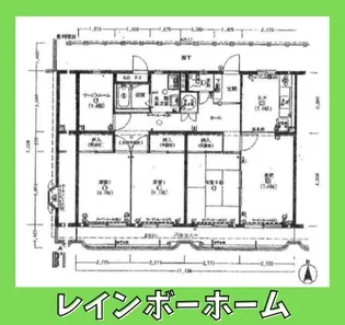 ルックハイツ取手第2【5階】の間取り