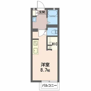 エバーグリーン裾花【1階】の間取り