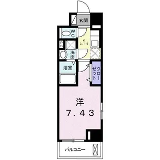 プラーサート 南観音【11階】の間取り