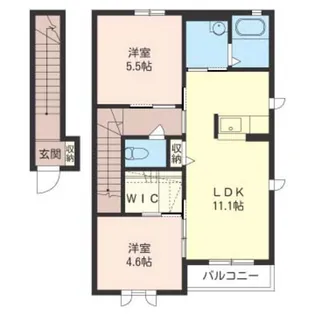 ビエントC・D【2階】の間取り