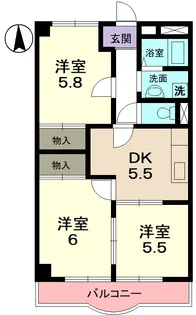 Oasis Makino【3階】の間取り