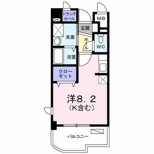 コートライブリーN【4階】の間取り