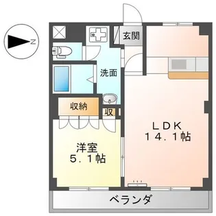 セレーヌ泉【2階】の間取り
