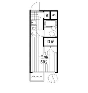 ラメール世田谷【2階】の間取り
