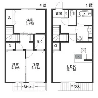 メゾリエ桜【1階】の間取り