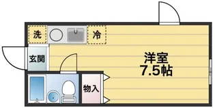 プレイントゥリーハイツ【3階】の間取り