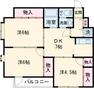 メゾンかもん【3階】の間取り