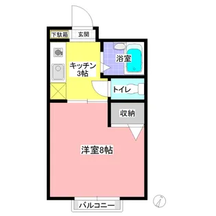 チェリーハイツ II【1階】の間取り