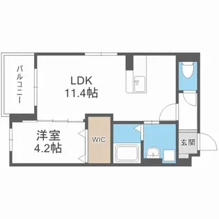 LIFEFIELD仲畑【4階】の間取り