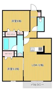 ハイムフリーデ A【1階】の間取り