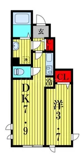 アムール Clef 3【1階】の間取り