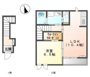 レユシーユ2【2階】の間取り