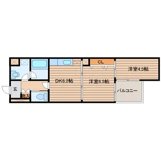 コーワベルデ上杉【2階】の間取り