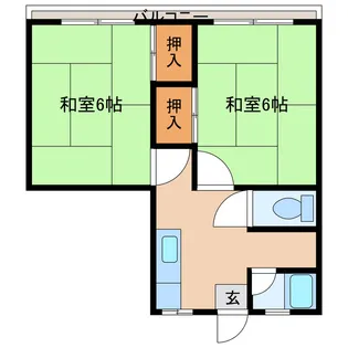 中村アパート【3階】の間取り