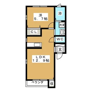 CANNA SQUAREII【1階】の間取り