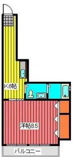 岡部ビル【3階】の間取り