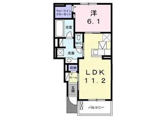 ヴィエント【1階】の間取り