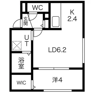 クオリライフKIKUSUI【4階】の間取り