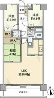 八事東サンハイツ【8階】の間取り