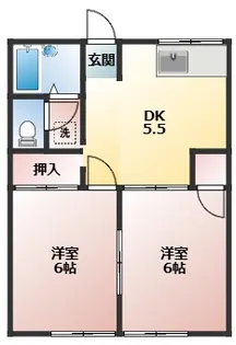 ハイツ吉田【1階】の間取り